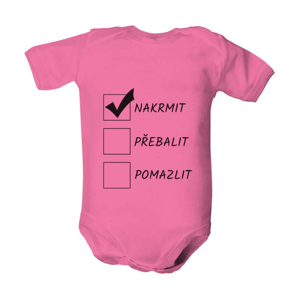 Dětské body  s potiskem Do it list.