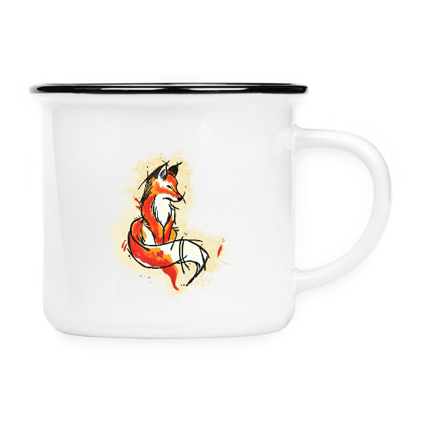 Keramikáček s potiskem liška-keramikáček