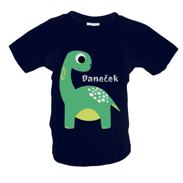 Tričko s potiskem Malý dino