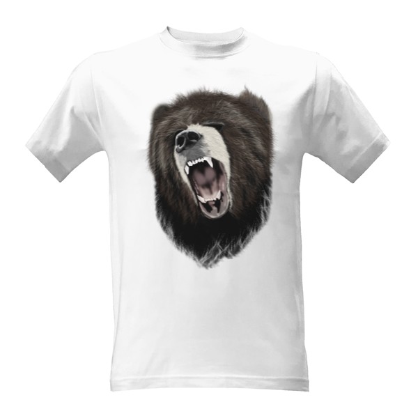 Tričko s potiskem medvědí síla
