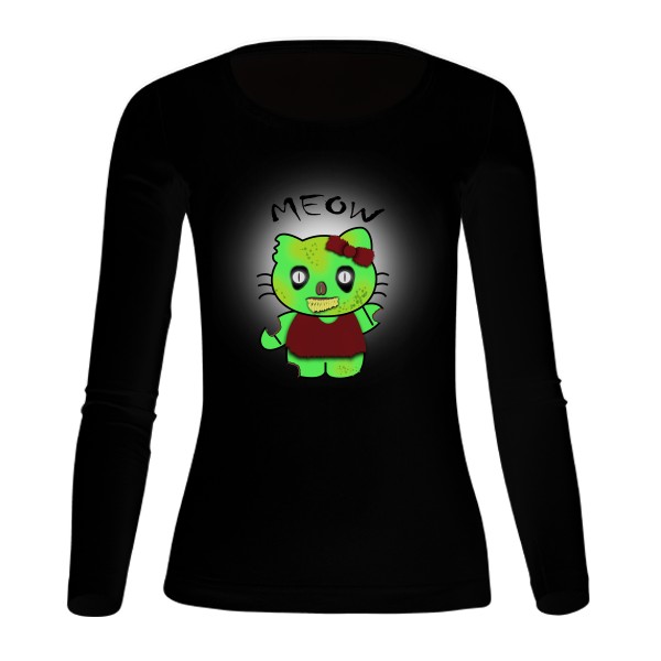 Tričko s potiskem Meow