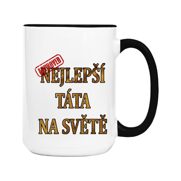 Hrnek velký barevný s potiskem nej táta hrnek