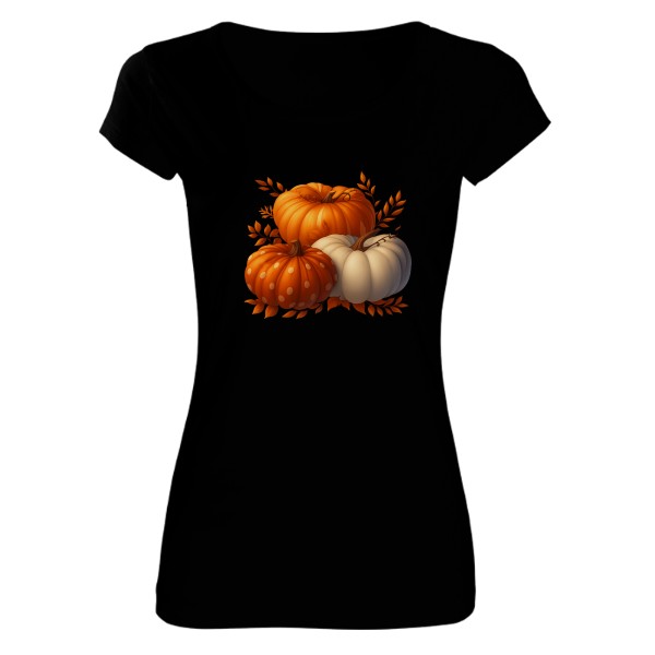 Tričko s potiskem podzimní dýně