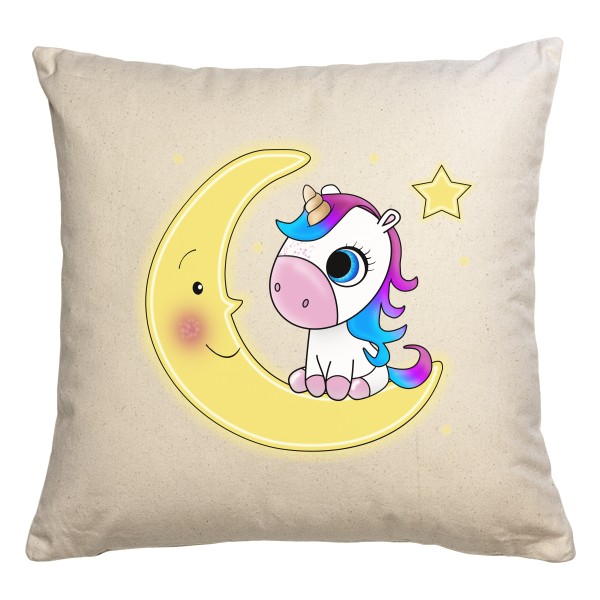 Polštář bavlněný  s potiskem polštář na dobrou noc