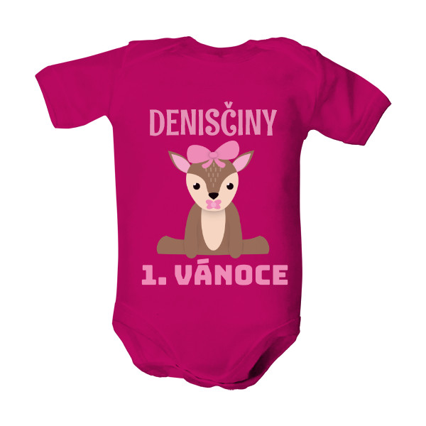 Dětské body  s potiskem První Vánoce