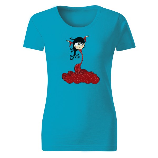 Tričko s potiskem tanečnice 