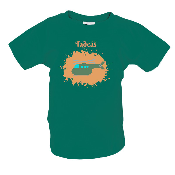 Tričko s potiskem vrtulník